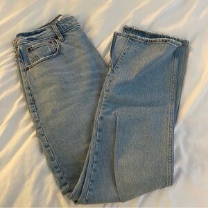 ambercrombie curve love split hem jean